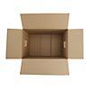 Brown cardboard box with hand made clipping path