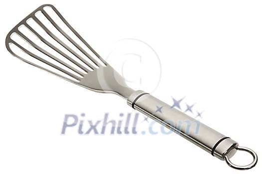 Metallic kitchen turner with clipping path Metallic kitchen turner with clipping path