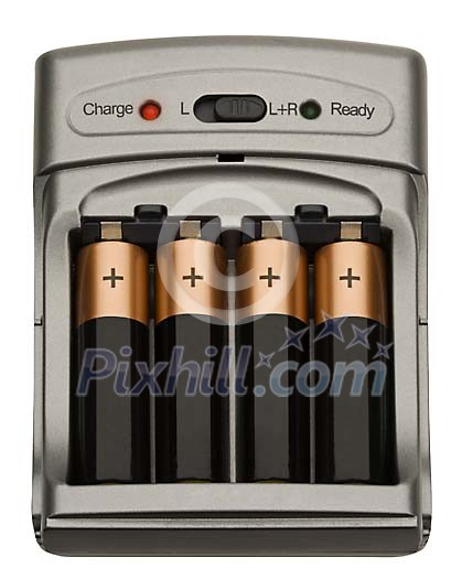 Battery recharger with clipping path Battery recharger with clipping path