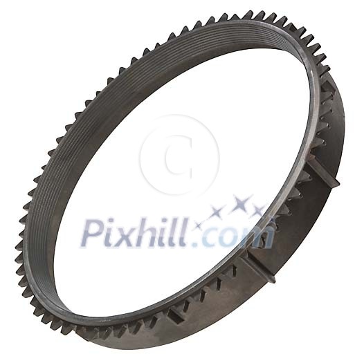 Metallic gear with clipping path Metallic gear with clipping path