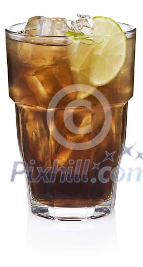 Long Island Ice Tea cocktail with clipping path Long Island Ice Tea cocktail with clipping path