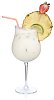 Pia Colada cocktail with clipping path