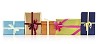 Clipped row of christmas present