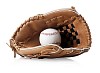 Clipped mitt and baseball
