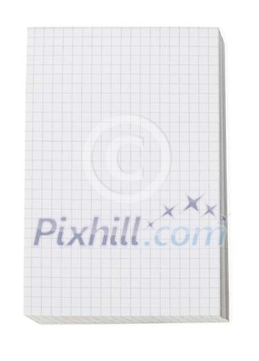 Notepaper on a white background Notepaper on a white background
