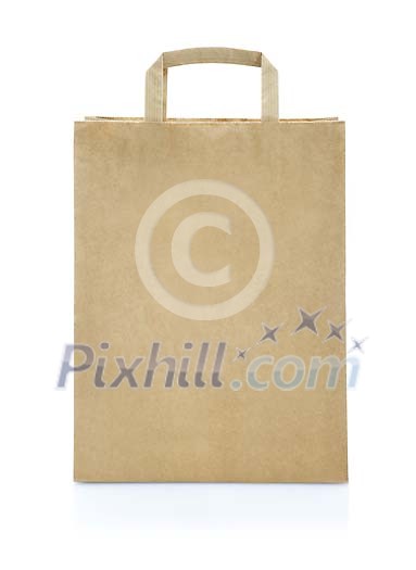 Isolated brown paper bag Isolated brown paper bag