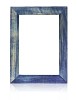 Isolated blue picture frame