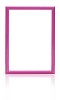 Isolated pink picture frame
