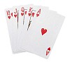 Isolated playing cards