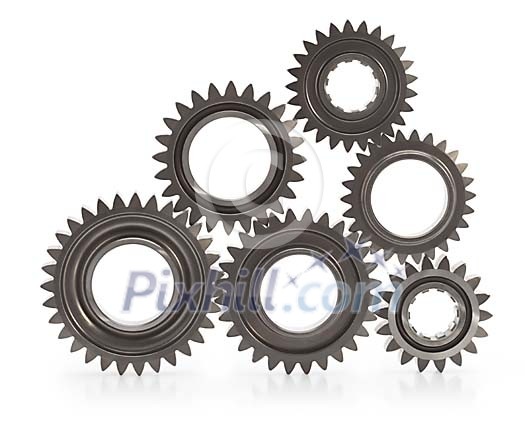 Isolated gearwheels Isolated gearwheels