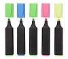 Isolated different coloured marker pens