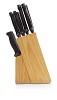 Isolated knife block with knives