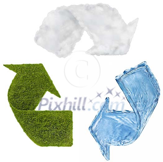 Digital Composite from Recycle Symbol