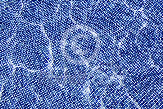 Blue water in pool Blue water in pool
