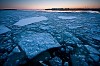 Ice patches on the sea