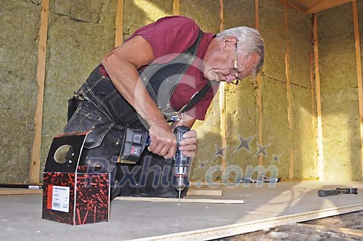 Carpenter at work