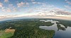 Aerial photo of the forest