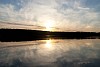 Sunset reflection on a lake