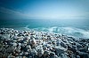 Blue pebbles at the Dead Sea