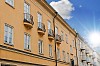 Stone houses in sunshine