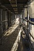 Street under the scaffolding