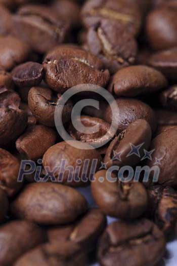 Closeup of coffee beans Closeup of coffee beans