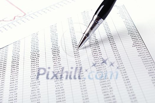 Charts and graphs of sales - a symbol of successful corporate business Charts and graphs of sales - a symbol of successful corporate business