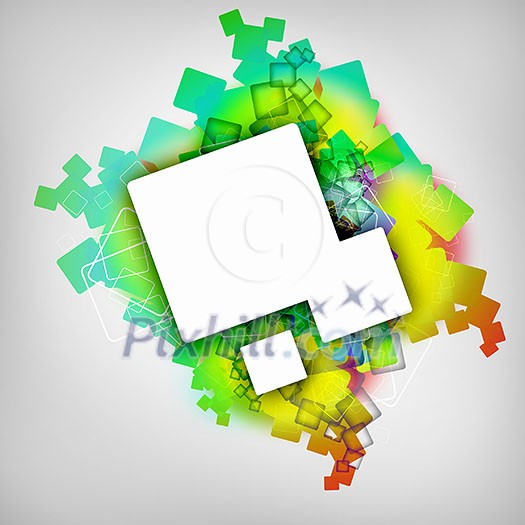 Abstract background with green, pink, purple elements Abstract background with green, pink, purple elements