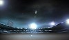 Image of defocused stadium lights at night