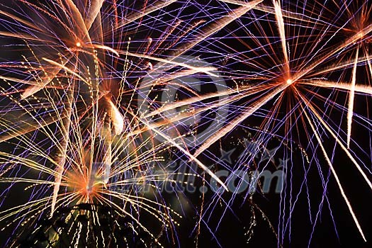 Fireworks in the night sky Fireworks in the night sky