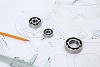 construction drafts and tools on the table
