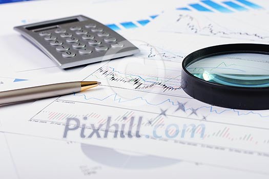 charts and graphs of sales of securities - workplace successful business man charts and graphs of sales of securities - workplace successful business man