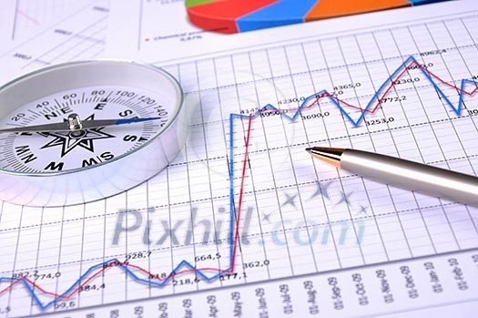Graphs and charts. Workplace businessman. Graphs and charts. Workplace businessman.