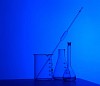 Image of chemistry laboratory equipment and glass tubes