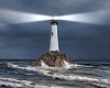 Image of a lighthouse with a strong beam of light