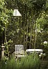 Table and a chair in the garden