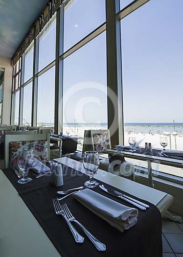 Dining room in a restaurant Dining room in a restaurant
