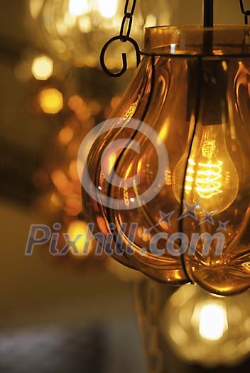 Ceiling lights background Ceiling lights background
