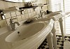 White bathroom interior
