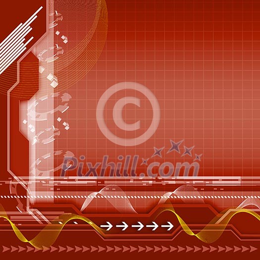 Abstract color backgrounds in high-tech style. Illustration. Abstract color backgrounds in high-tech style. Illustration.