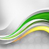 abstract background with green, pink, purple elements
