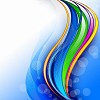 abstract background with green, pink, purple elements