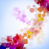 abstract background with green, pink, purple elements