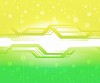 abstract background with green, pink, purple elements