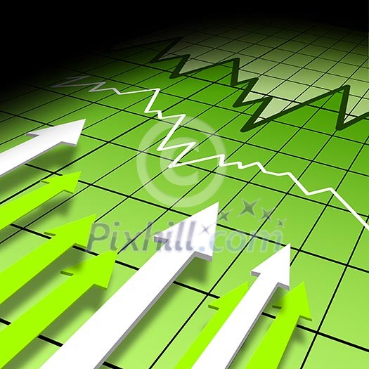 Financial and business chart and graphs as symbols of growth Financial and business chart and graphs as symbols of growth