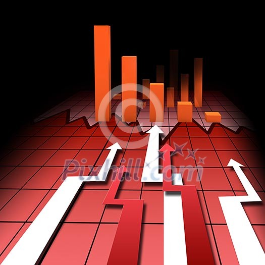 financial and business chart and graphs as symbols of growth financial and business chart and graphs as symbols of growth