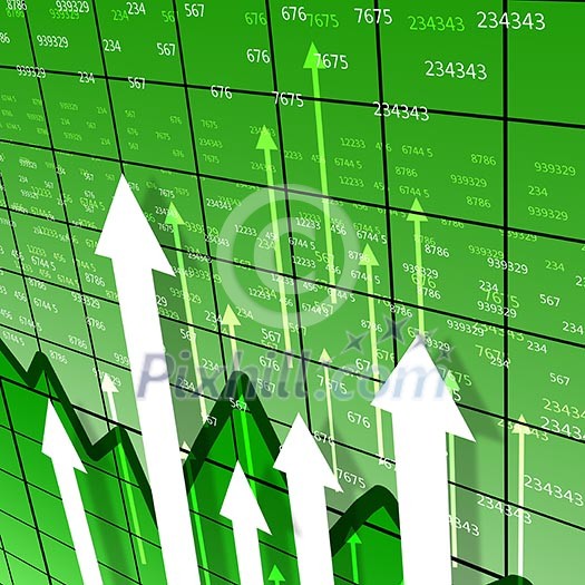 Financial and business chart and graphs as symbols of growth Financial and business chart and graphs as symbols of growth