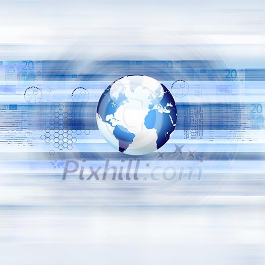 Abstract background with business elements. Symbol of a successful business Abstract background with business elements. Symbol of a successful business