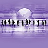 business people standing against world map background
