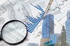 Collage of financial and business charts and graphs